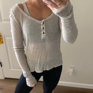 Long sleeve knit shirt